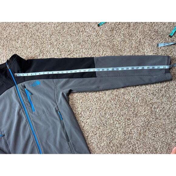 THE NORTH FACE Shellrock Jacket Mens Medium;  Black, Gray & Blue - Picture 9 of 13